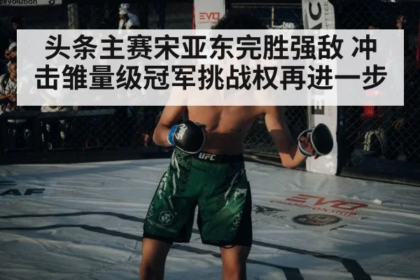 头条主赛宋亚东完胜强敌 冲击雏量级冠军挑战权再进一步